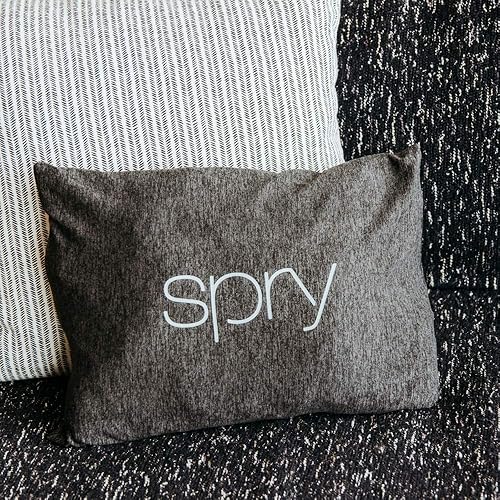 Miniatura 10 de Spry Almohada de recuperación con tecnología adaptable Flo-Form ideal para dolor de cuello y espalda (gris claro)