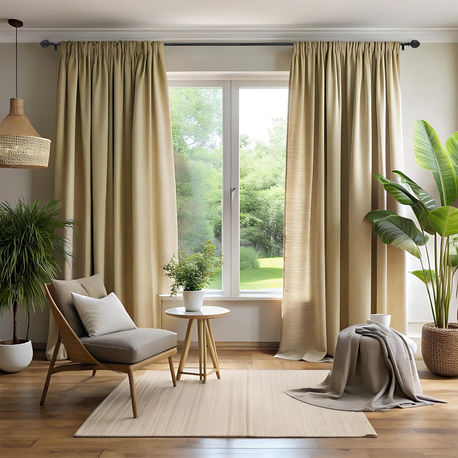 Curtain Rods for Windows 66 to 120 Inches 1 Inch Diameter Adjustable Drapery Rod Decorative Single Window Curtain Rods with Classic Finials,Black