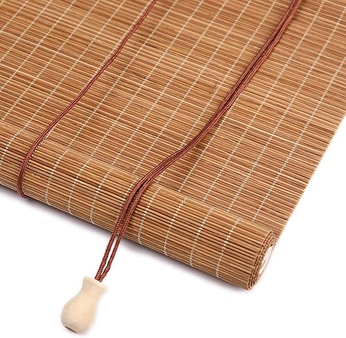 Miniatura 1 de KDDEON Persianas enrollables de bambú para ventana enrollables, transpirablesprivacidadsin rebabas, persianas enrollables de bambú romana, con