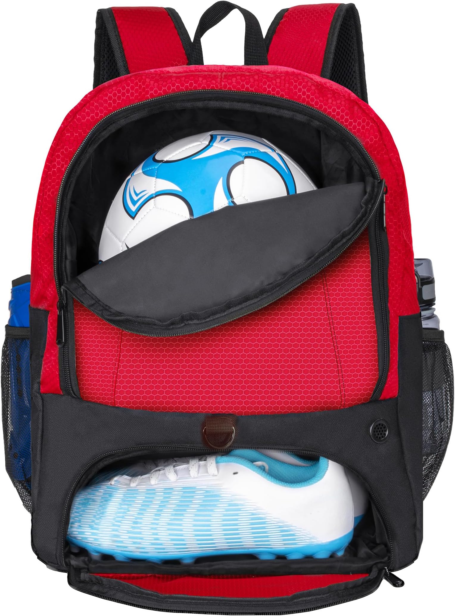 RudmoxSoccer Ball Bag-Backpack for Basketball,Volleyball with Cleat Shoes and Ball Compartment for Sports Team,Trainning