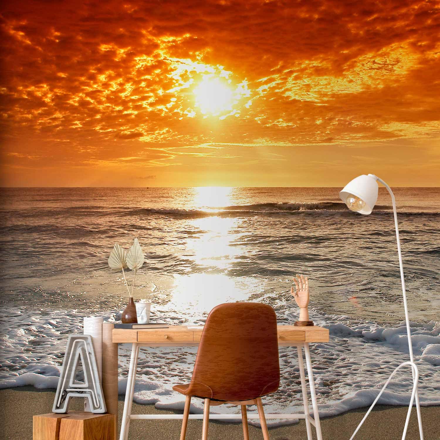 murando - Carta da Parati Moderna per Cameretta, Mare, 350x270 cm