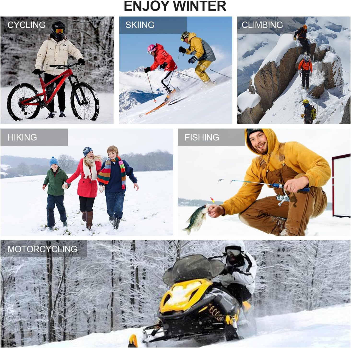 Heated Socks for Men Women,7.4V 2200mah Electric Rechargeable Battery Warm Winter Socks,Cold Weather Thermal Heating Socks Foot Warmers for Hunting Skiing Camping - Image 5