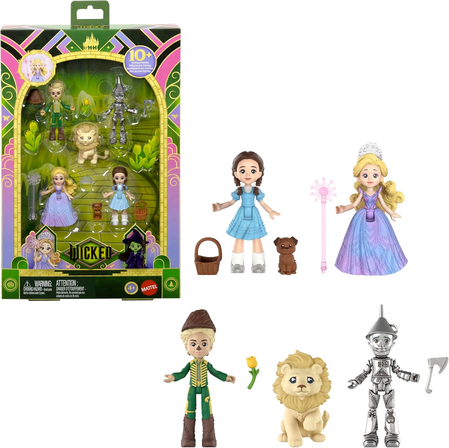 ​Mattel Universal Pictures’ Wicked: for Good Oz Story Set 5 Small Dolls Wearing Signature Looks, 1 Animal Friend & 5 Storytelling Accessories