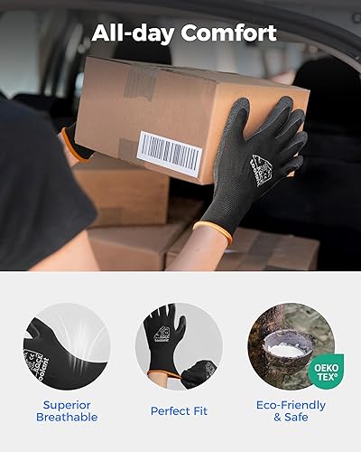 Miniatura 9 de toolant Noir-TI - Juego de brocas avellanadas de cobalto + paquete de guantes de trabajo de látex arrugado toolant