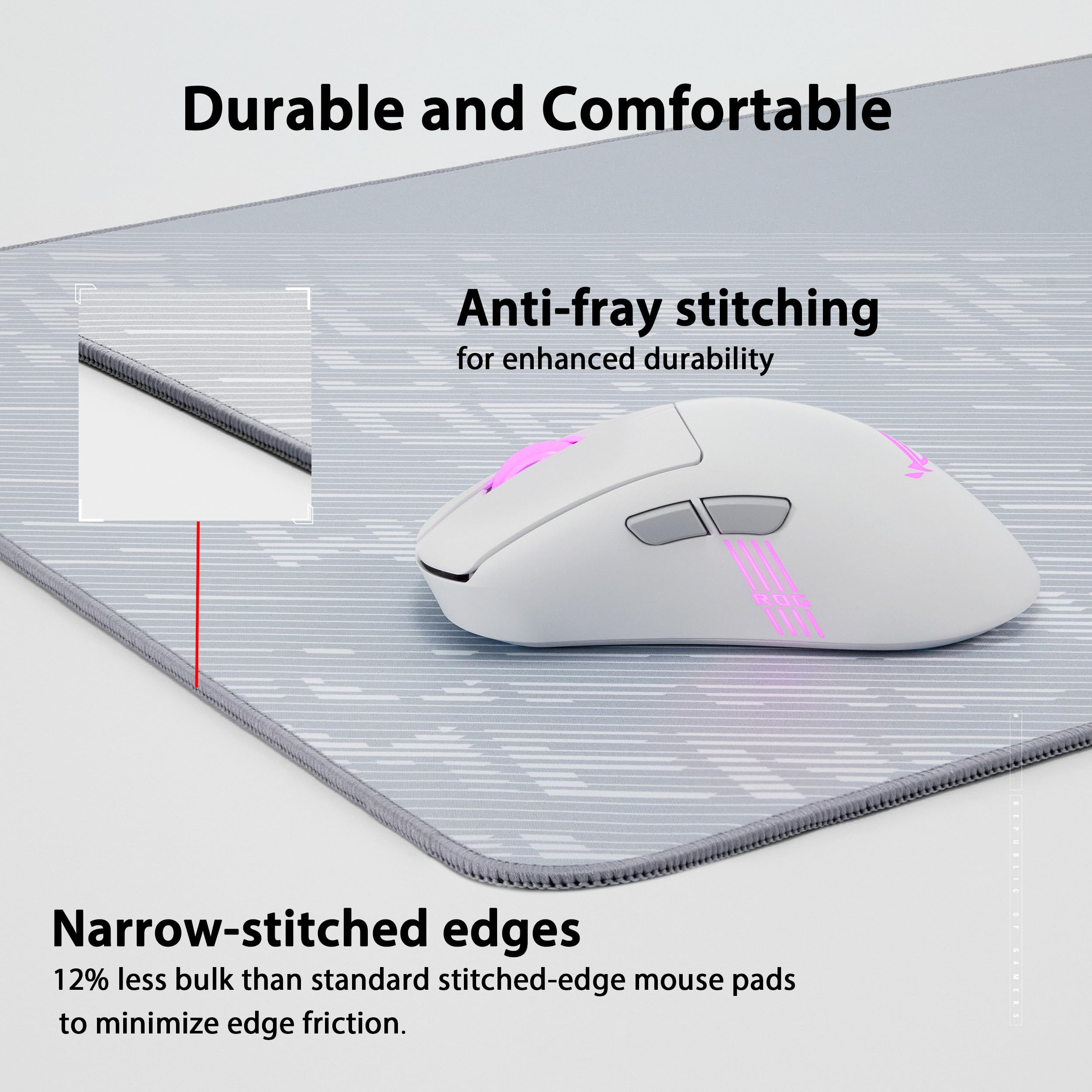NC18 ROG Scabbard II Arctic Gray XXL Tappetino per mouse da gioco