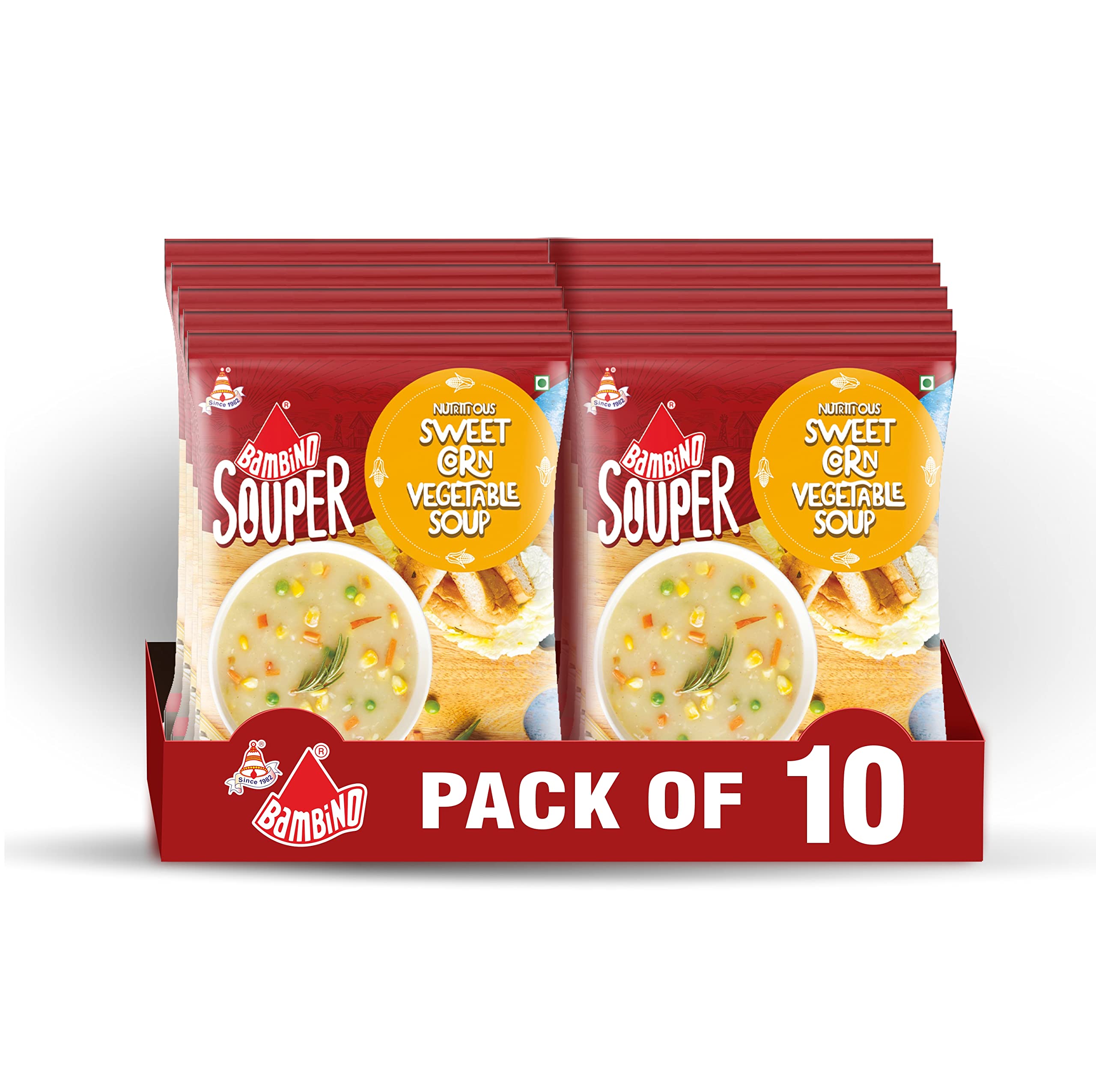 Bambino Sweet Corn Soup 45 Gms X Pack of 10 (B0BFBBS84V) Amazon Price History, Amazon Price Tracker