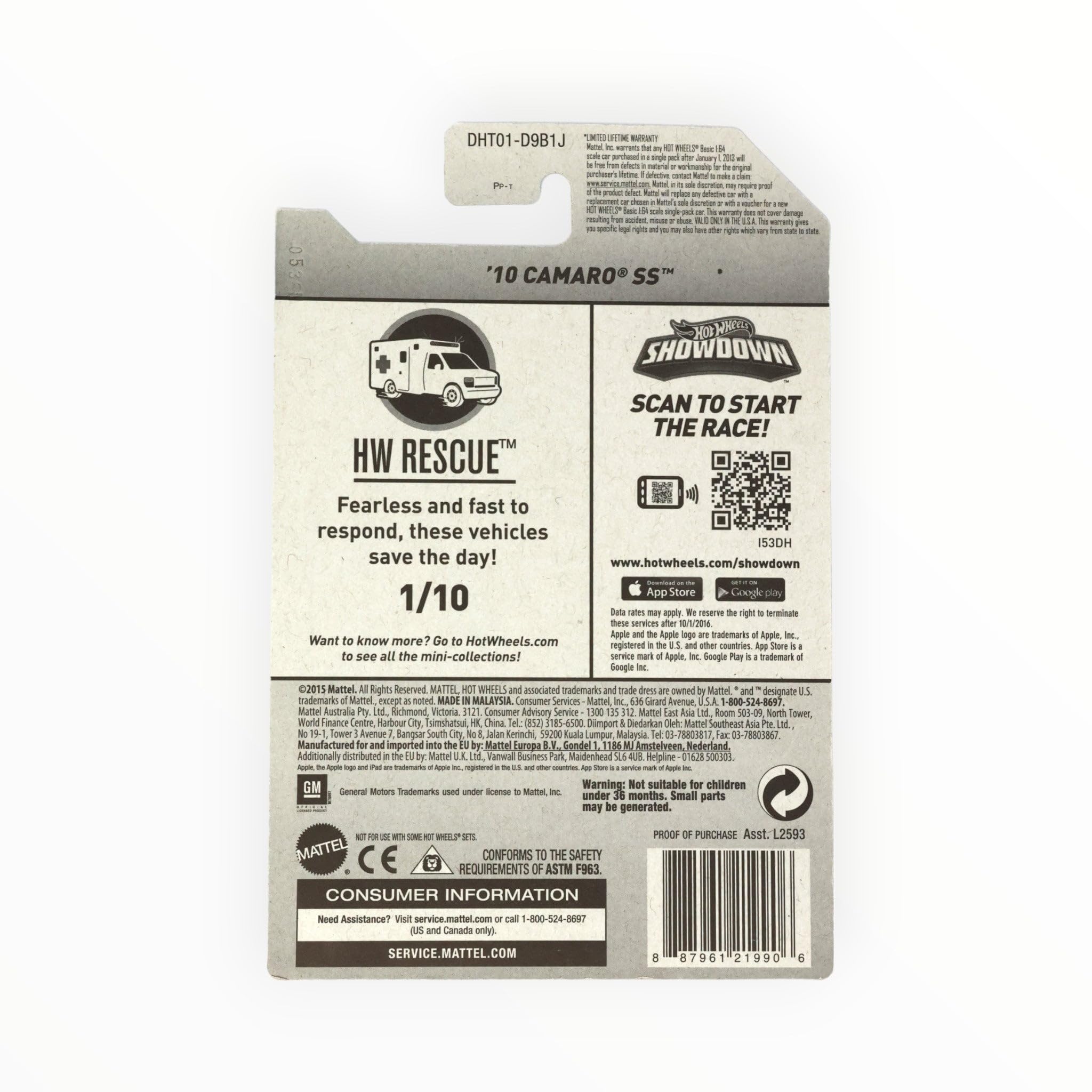 Hot Wheels Monster Trucks Drag Bus, Re-Crushable 29/75 1:64 Scale die cast