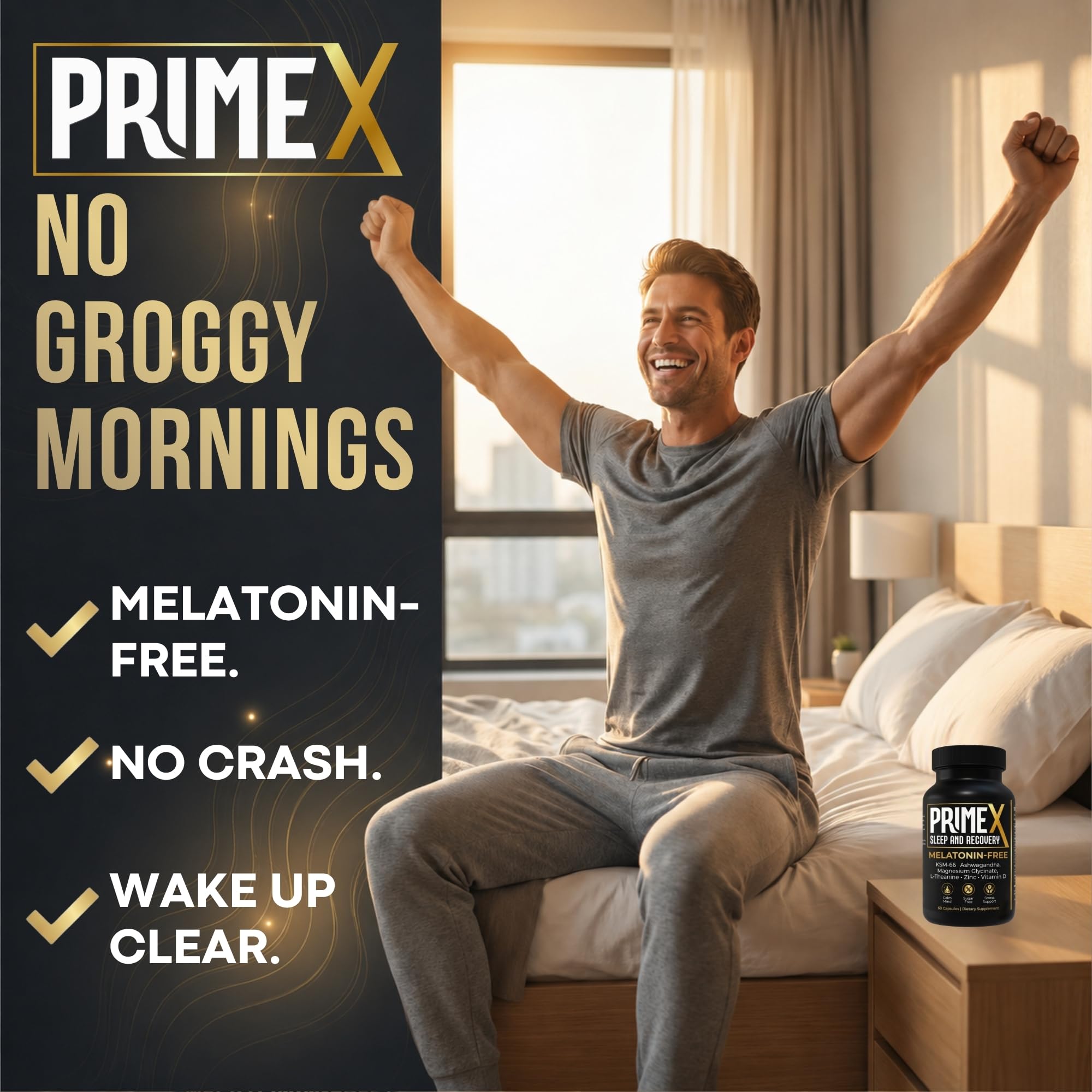 Melatonin Free Sleep Aid, Ashwagandha & Magnesium — Amazon image 4