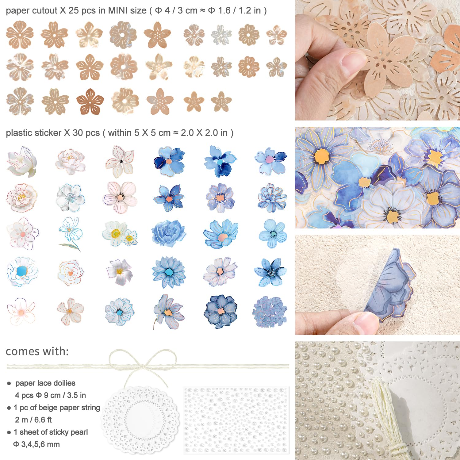 Gommettes Décoratives - MMK - Autocollants En Dentelle Dorée - Idéal