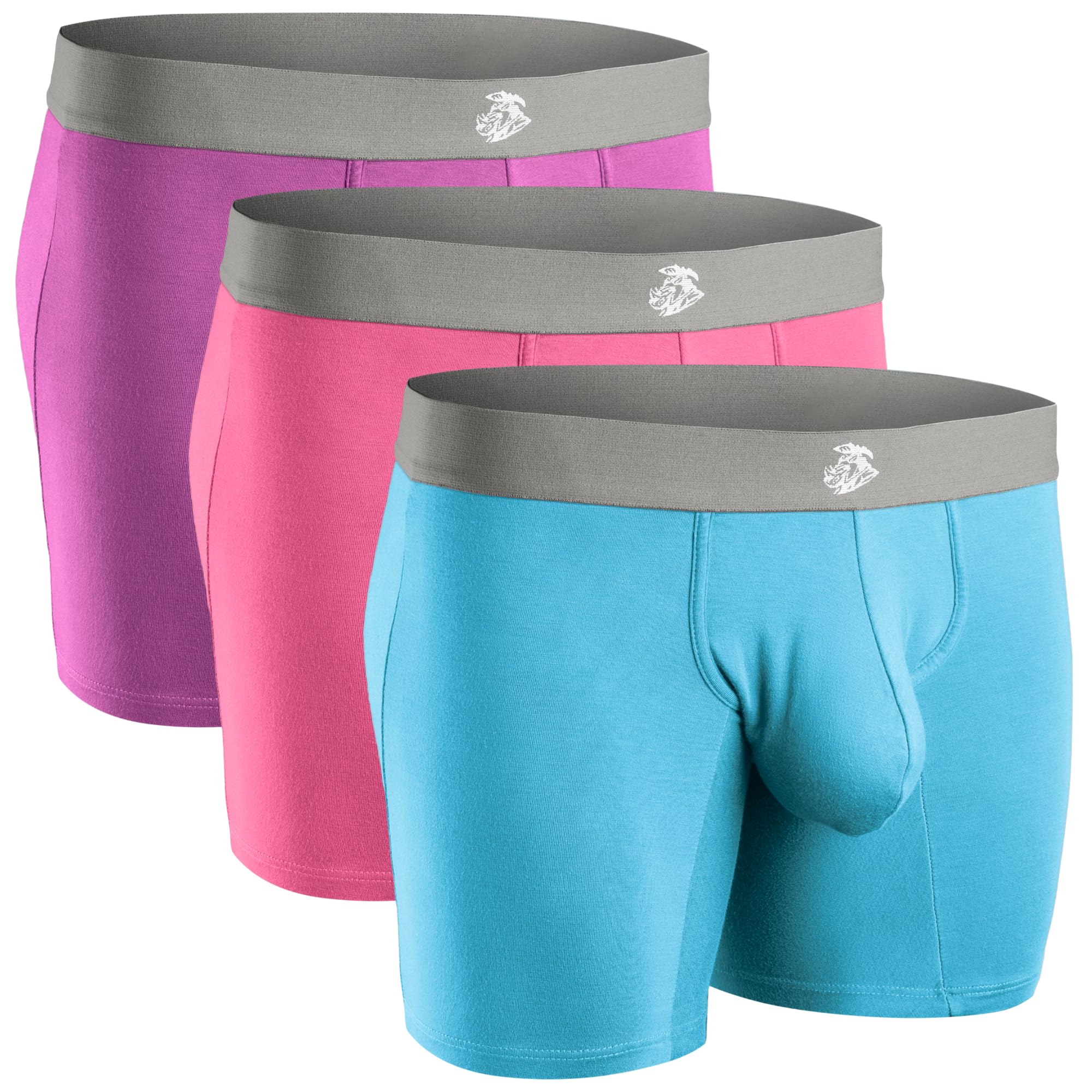 Real Men Bulge Enhancing Pouch Underwear for Men – 1, 3 and 6 Pack Set - Modal Boxer Briefs ABCD Pouch