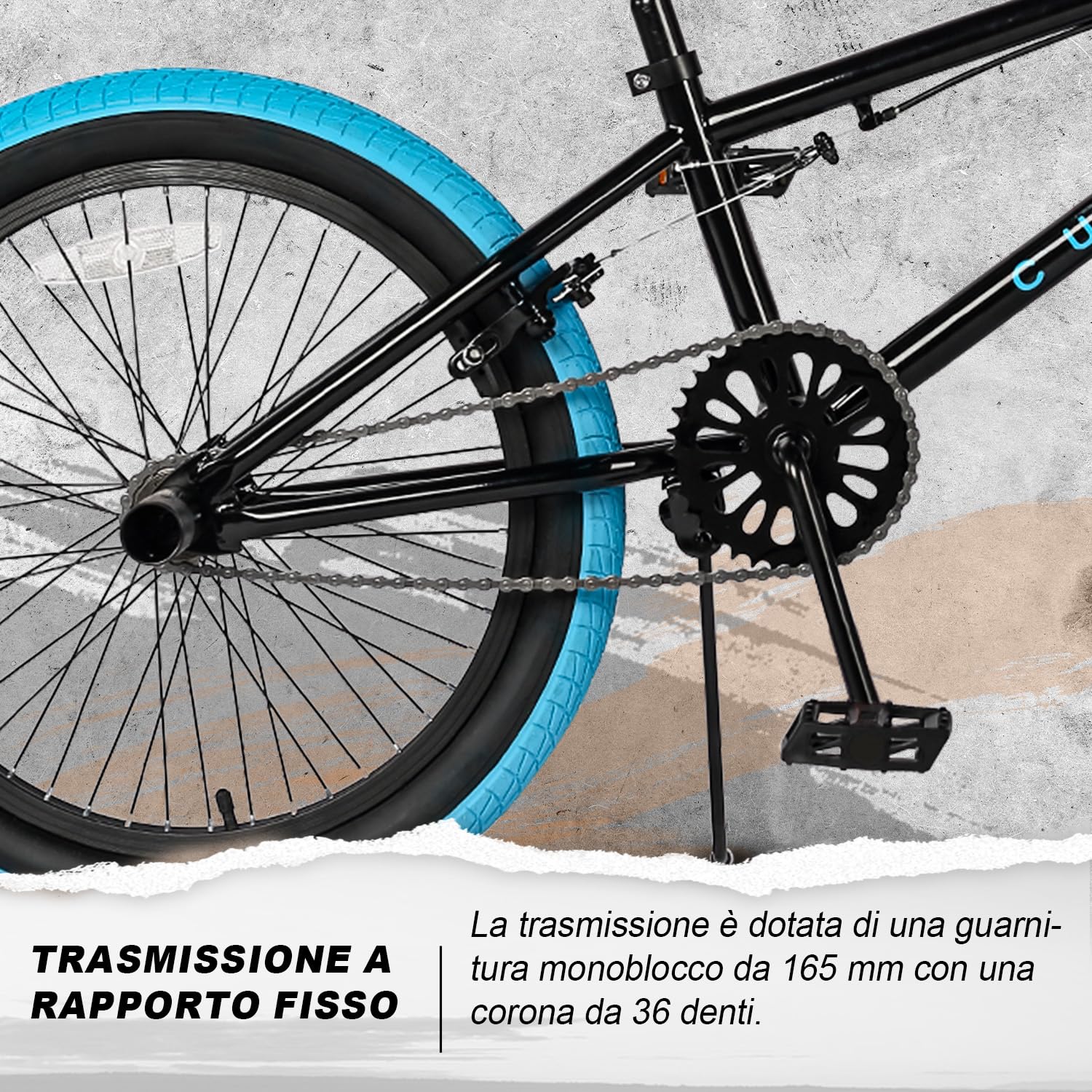 AVASTA Bicicletta BMX per Bambini Freestyle da 20 Pollici per età 6 7 8 9 10 11 12 13 14 Anni Ragazzi Ragazze Adolescenti e Junior Riders con 4 Picchetti, Rotori a 360 Gradi, Nero e Blu