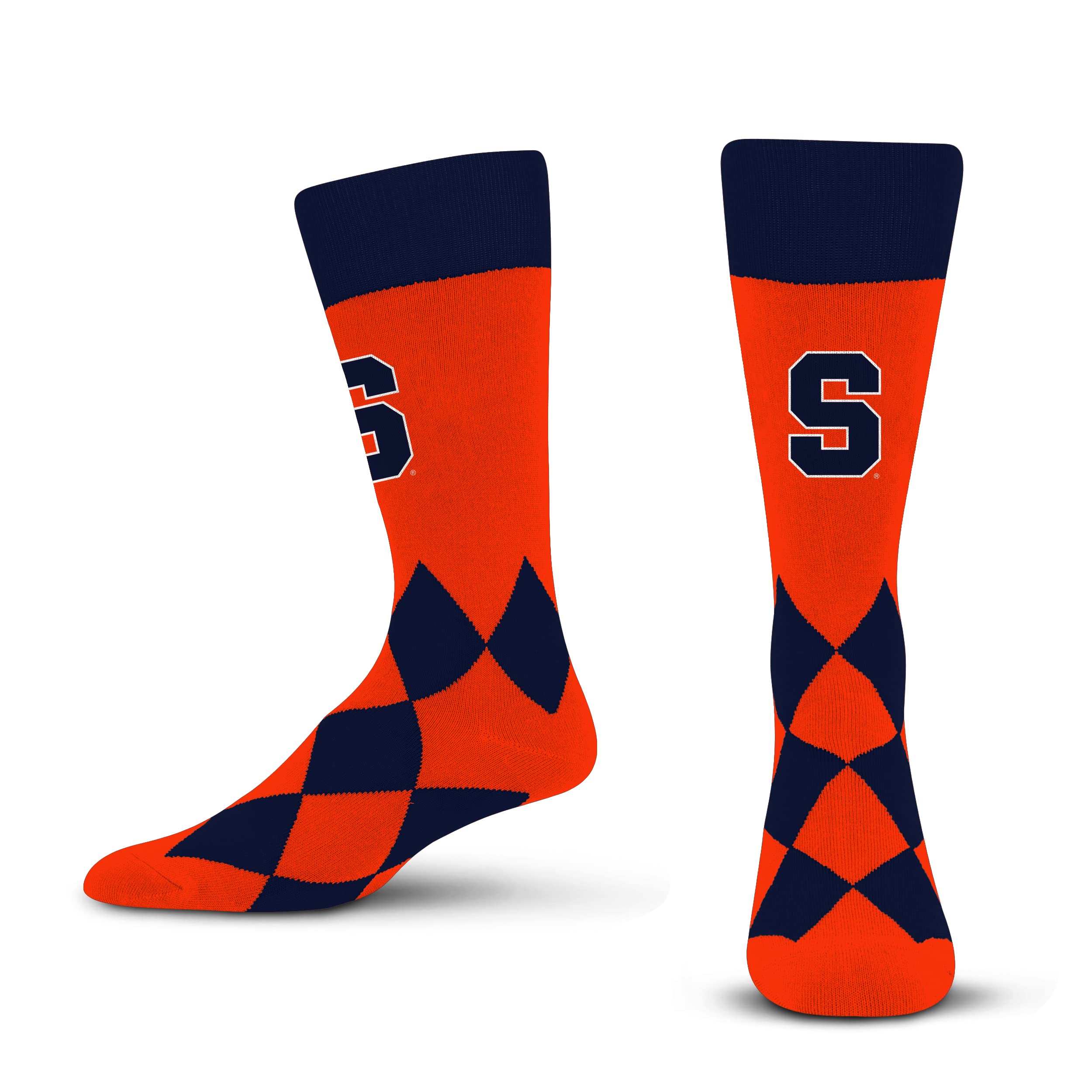 For Bare Feet Unisex's Big Diamond Sock, Team Color, One Size