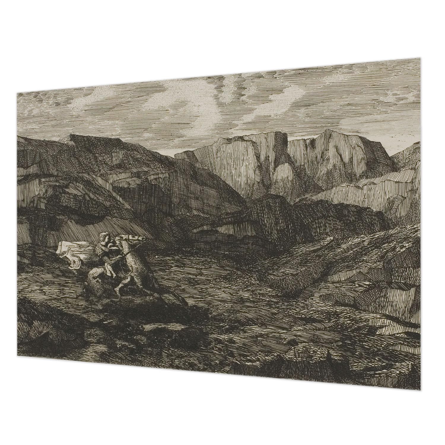 Papier peint montagne pour chambre et salon : grand format 312x219 cm