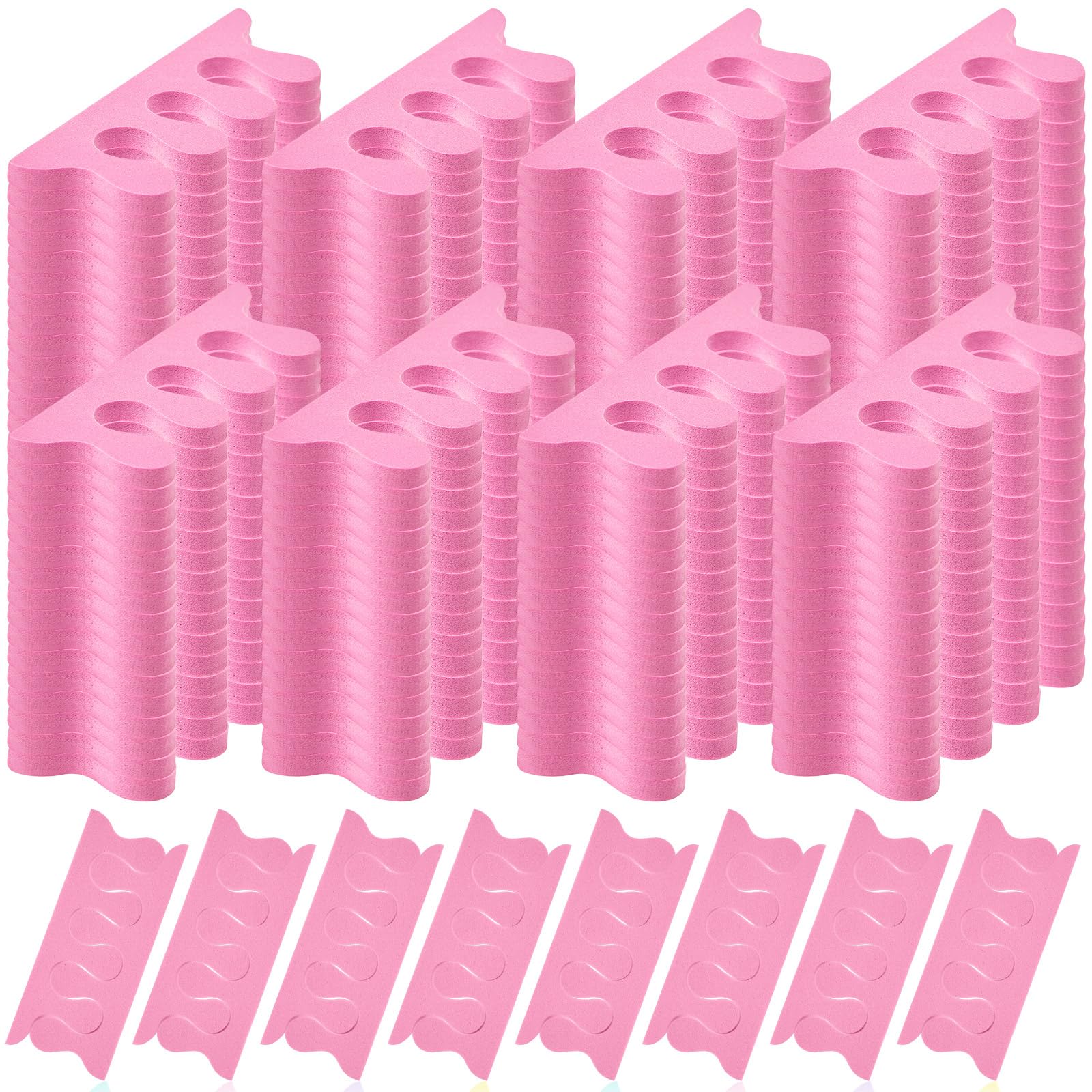 Mumufy 500 pezzi (250 paia) separatori per dita dei piedi, kit di strumenti per pedicure, distanziatori morbidi per pedicure, divaricatori per dita, per donne e uomini, unghie dei piedi, nail art
