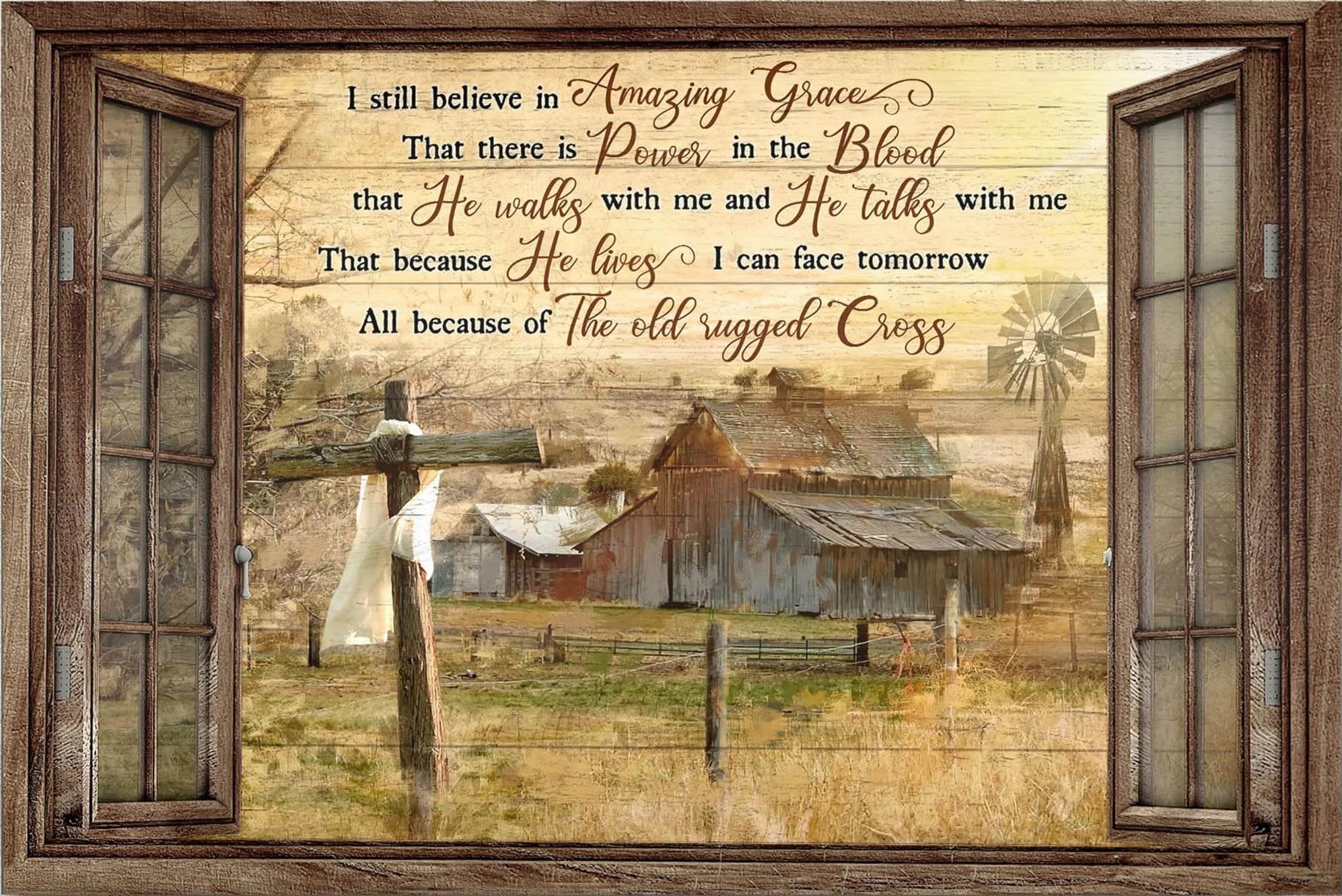 Kwqdozf As Pic Awesome Life On-Farm Vintage Metal Aluminum Tin Sign Door Signs Exterior 8X