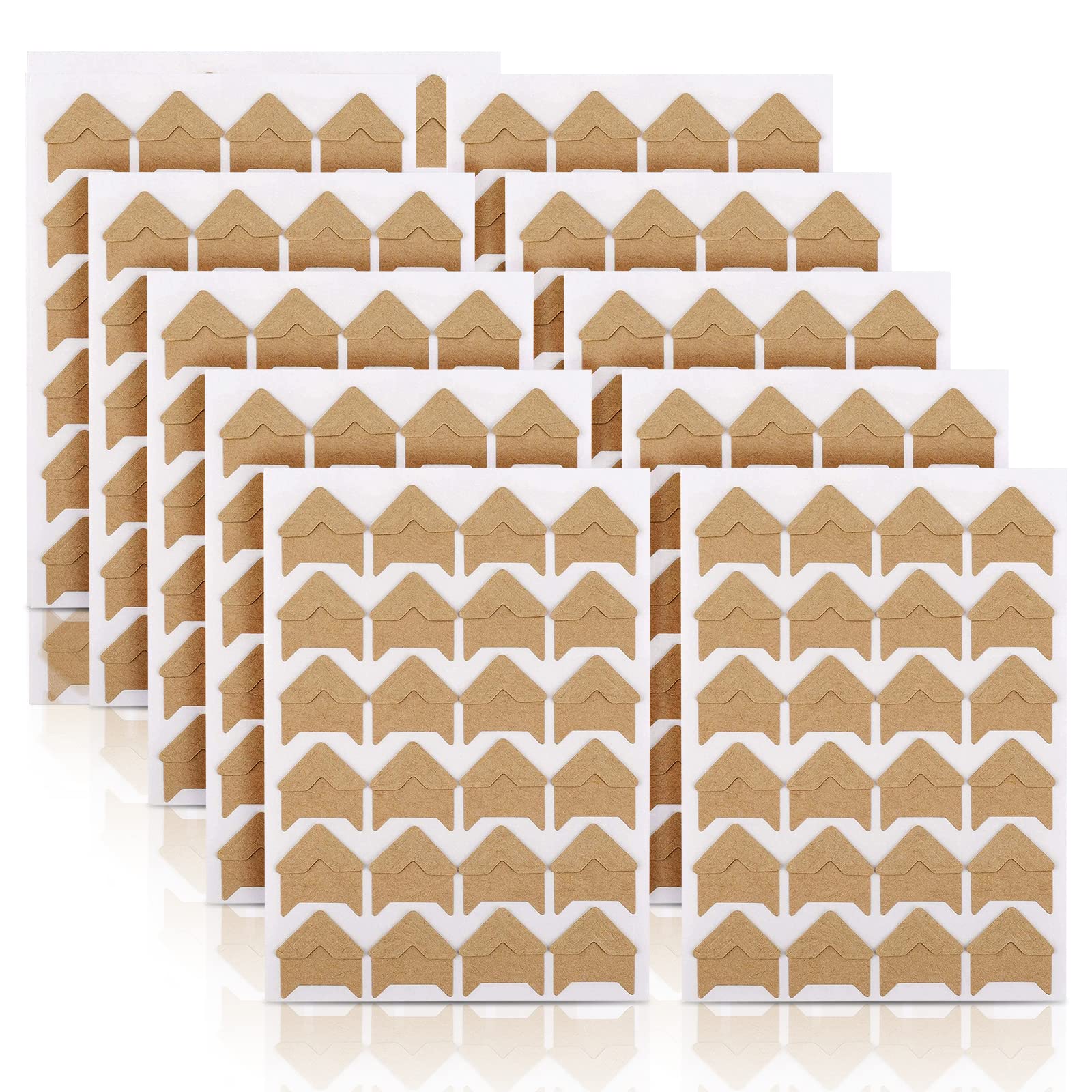 Fotohoeken, 1530 stuks, zelfklevende transparante fotohoeken voor plakboeken, fotohoekstickers, plakboek, fotohoeken
