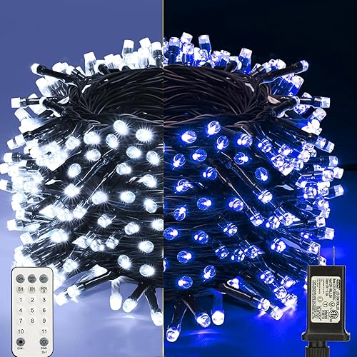 Miniatura 1 de Lyhope Luces de Navidad, bajo voltaje, 66 pies, 200 luces LED de Navidad, con adaptador de fuente de alimentación certificado UL de 30 V para