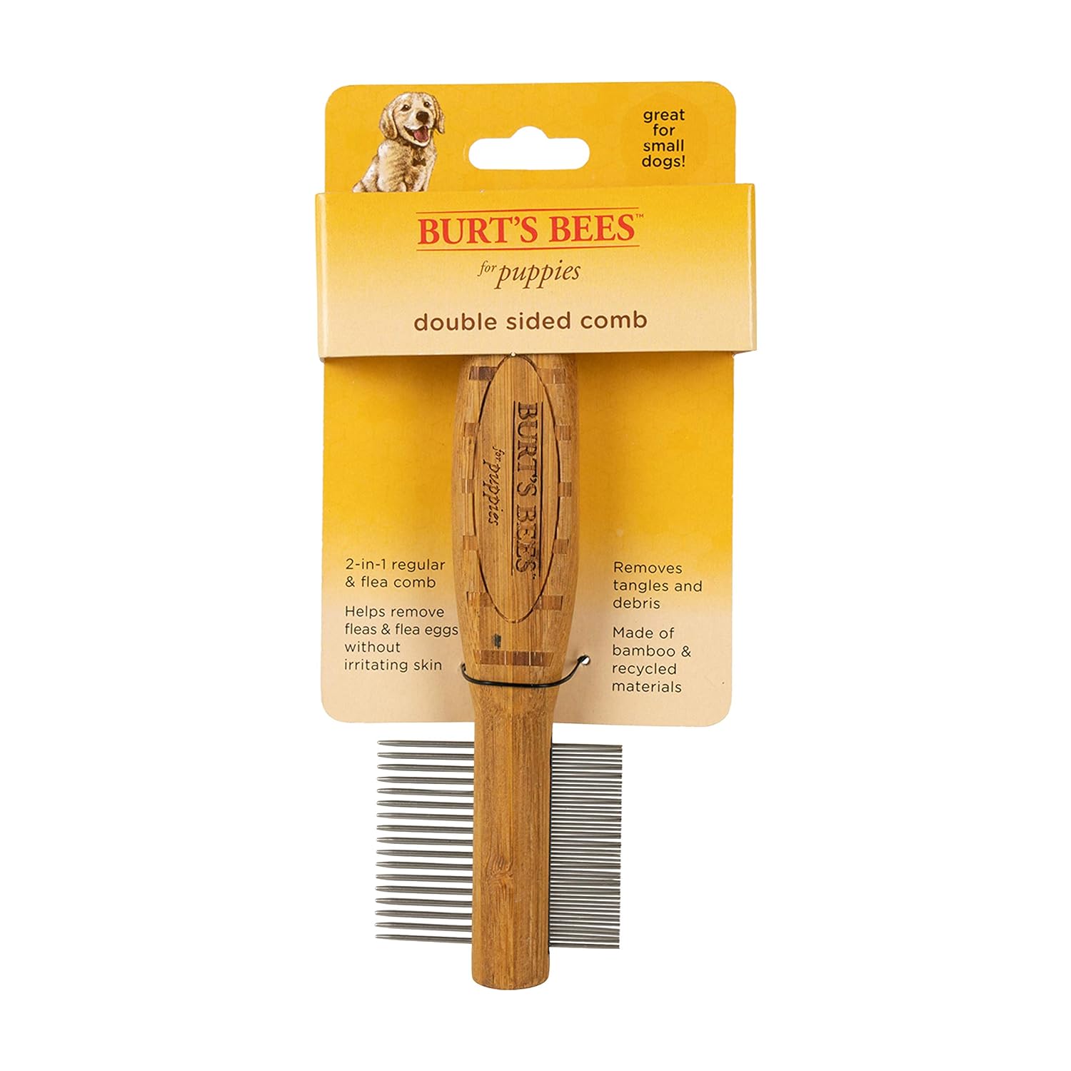 Burt's Bees for Pets Puppies Double Sided Comb 2in1