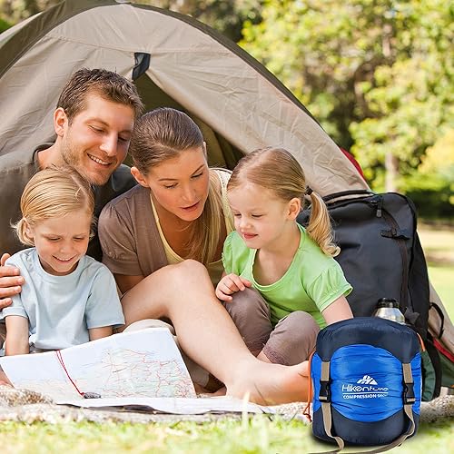 Miniatura 8 de Hikenture Saco de compresión para saco de dormir, saco de dormir de nailon antidesgarros, bolsa de compresión resistente al agua de 10L14L20L30L,