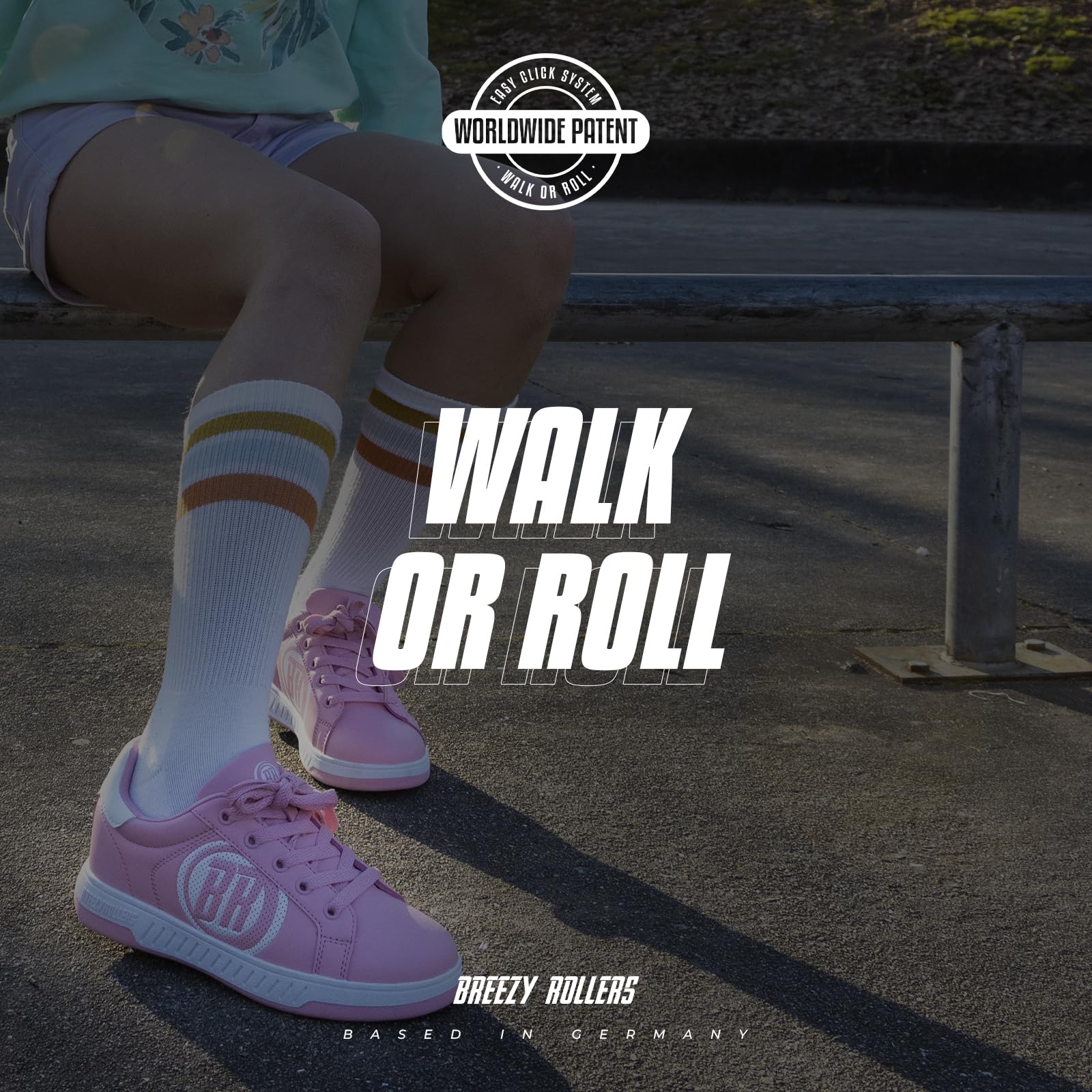 Breezy Rollers 2191841 Buty z Kółkami, Wrotki, Buty na kółkach, Buty dziecięce 2 w 1, Sneakersy z Kółkami