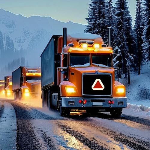 Miniatura 6 de Letrero de vehículo de movimiento lento, accesorios triangulares para carrito de golf de movimiento lento, 14 x 16 pulgadas, señal de tráfico