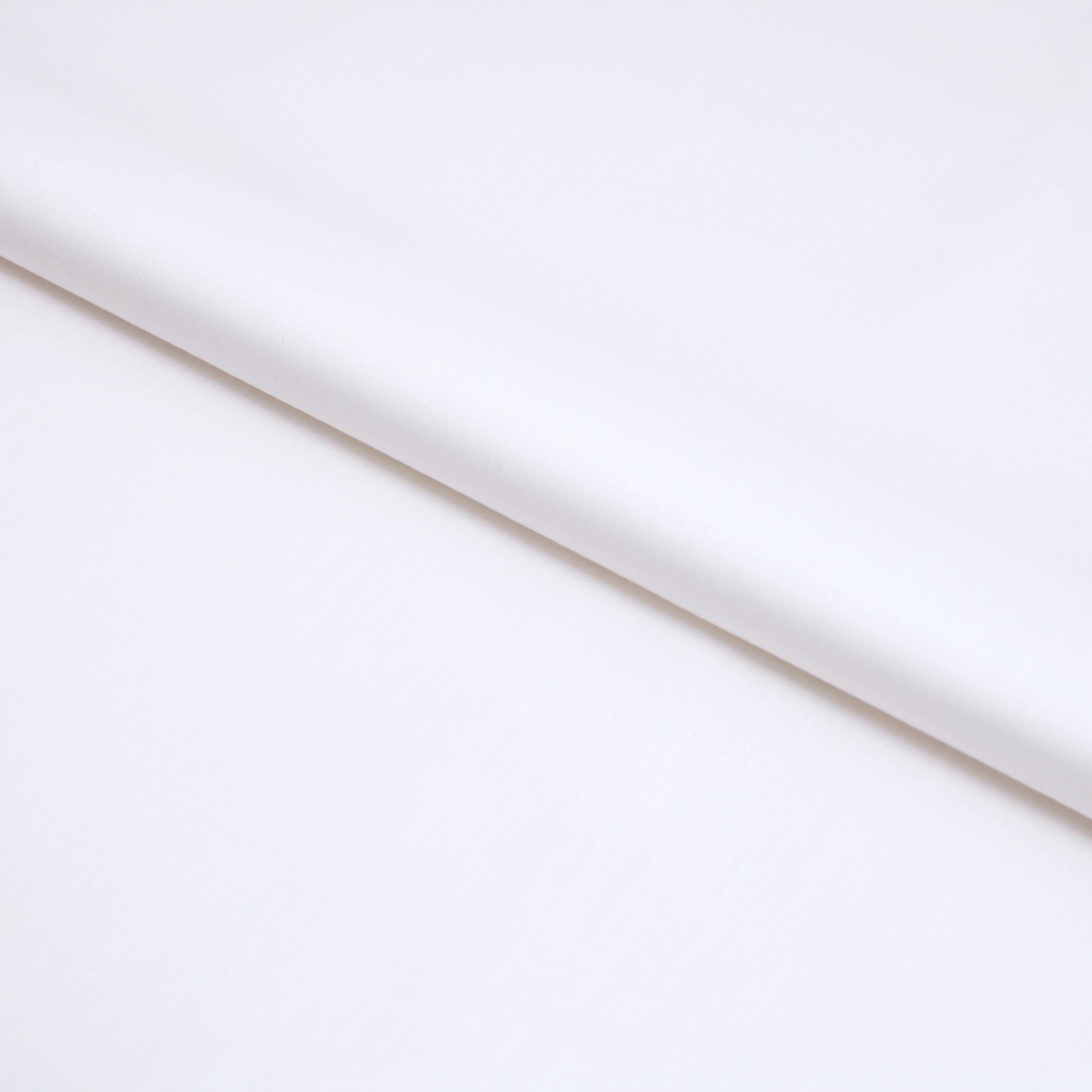 Stoff Meterware 5 Meter – Linon Stoff 100% Baumwolle – Uni, schadstoffgeprüft, weich & pflegeleicht – Nähen, Kleidung, Bettwäsche, Deko – 150 cm breit (Weiß)