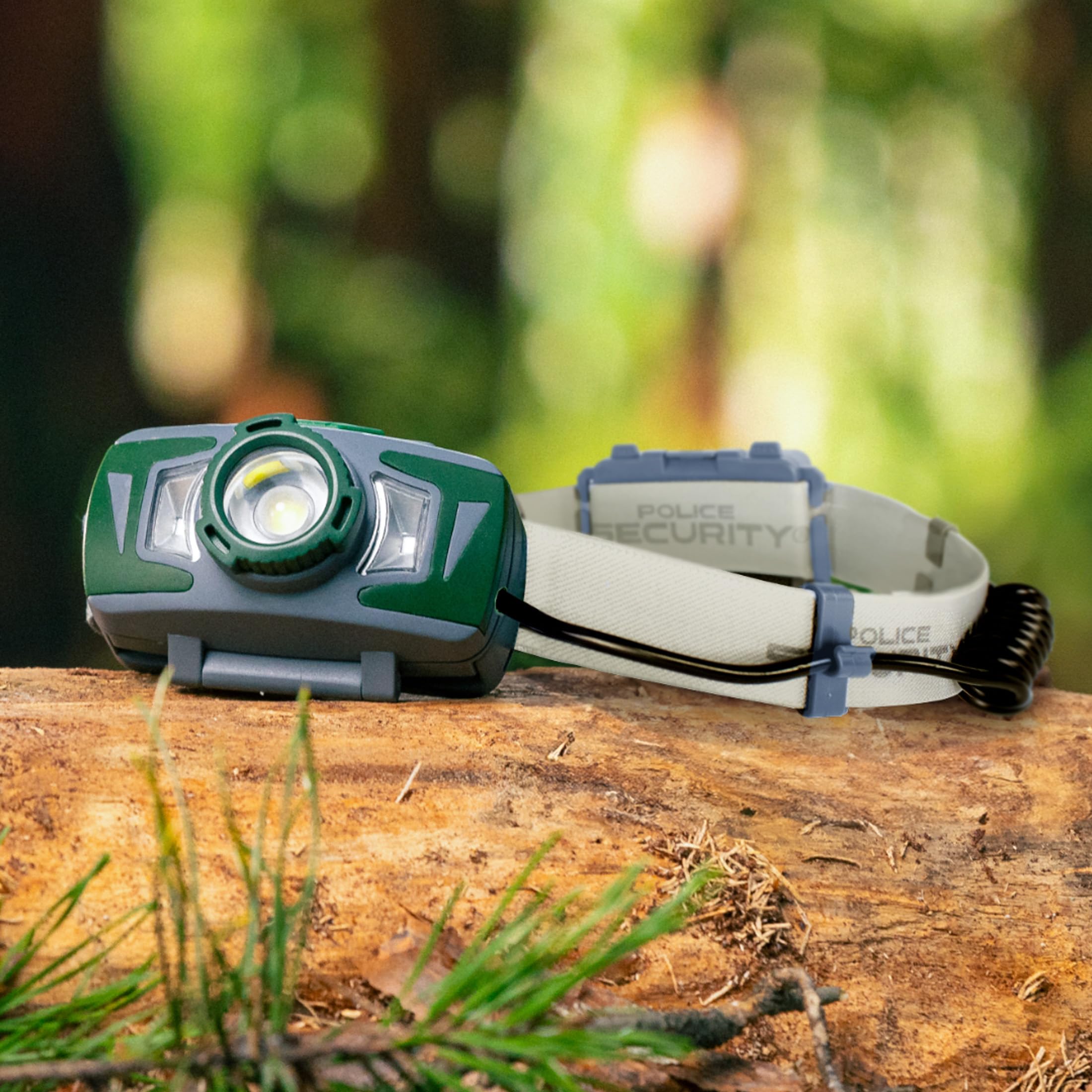 Police Security Twin Power 800 Lumen LED Headlamp - Rechargeable