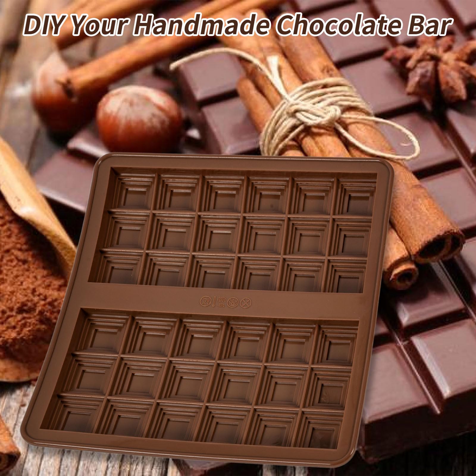 Stampo in silicone per cioccolatini e cioccolatini, spessore