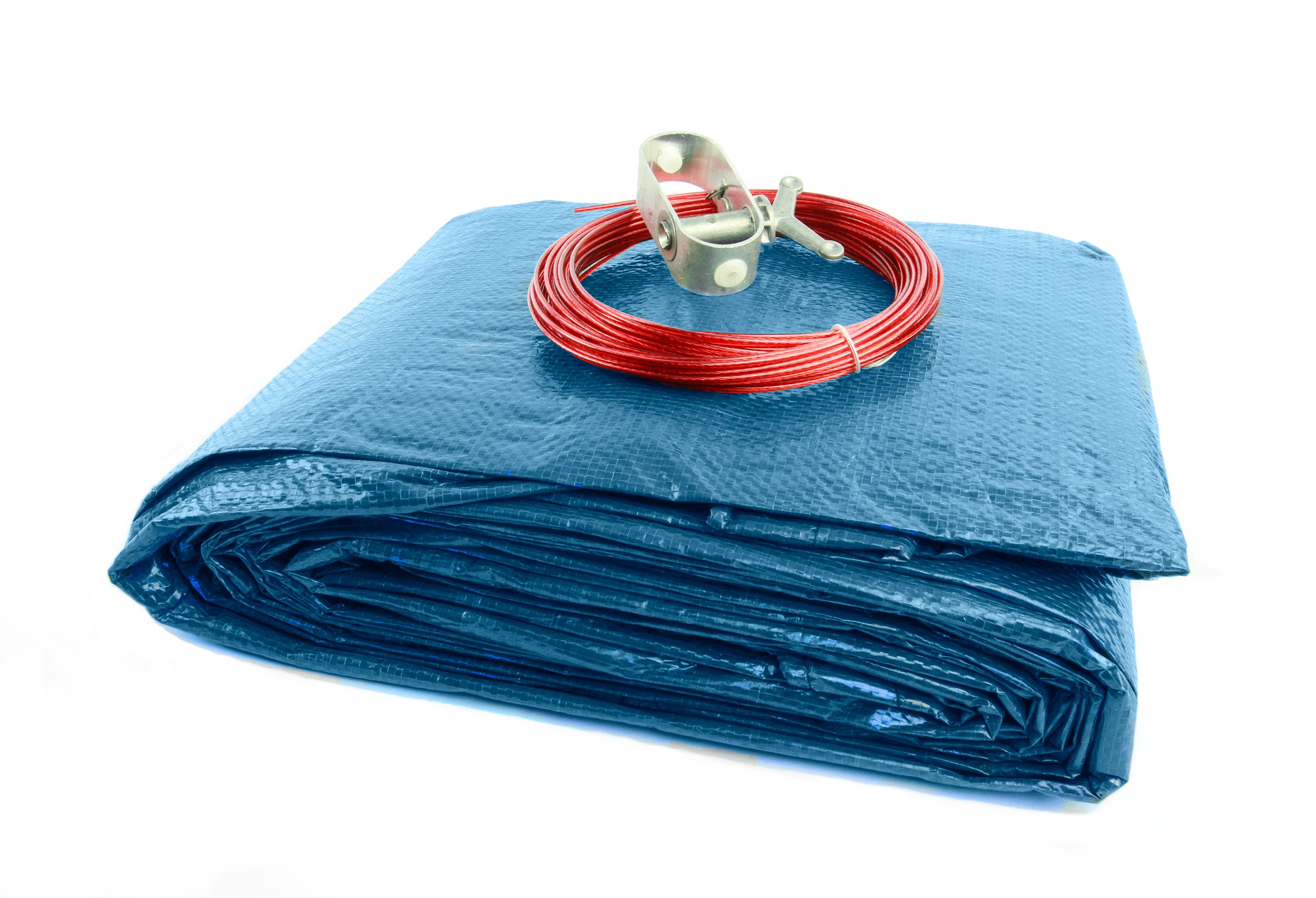 HPI Skirted Blue/Black Reversible Winter Cover with 2-Foot Overlap for 16-Foot-by-24-Foot Oval Above-Ground Swimming Pools
