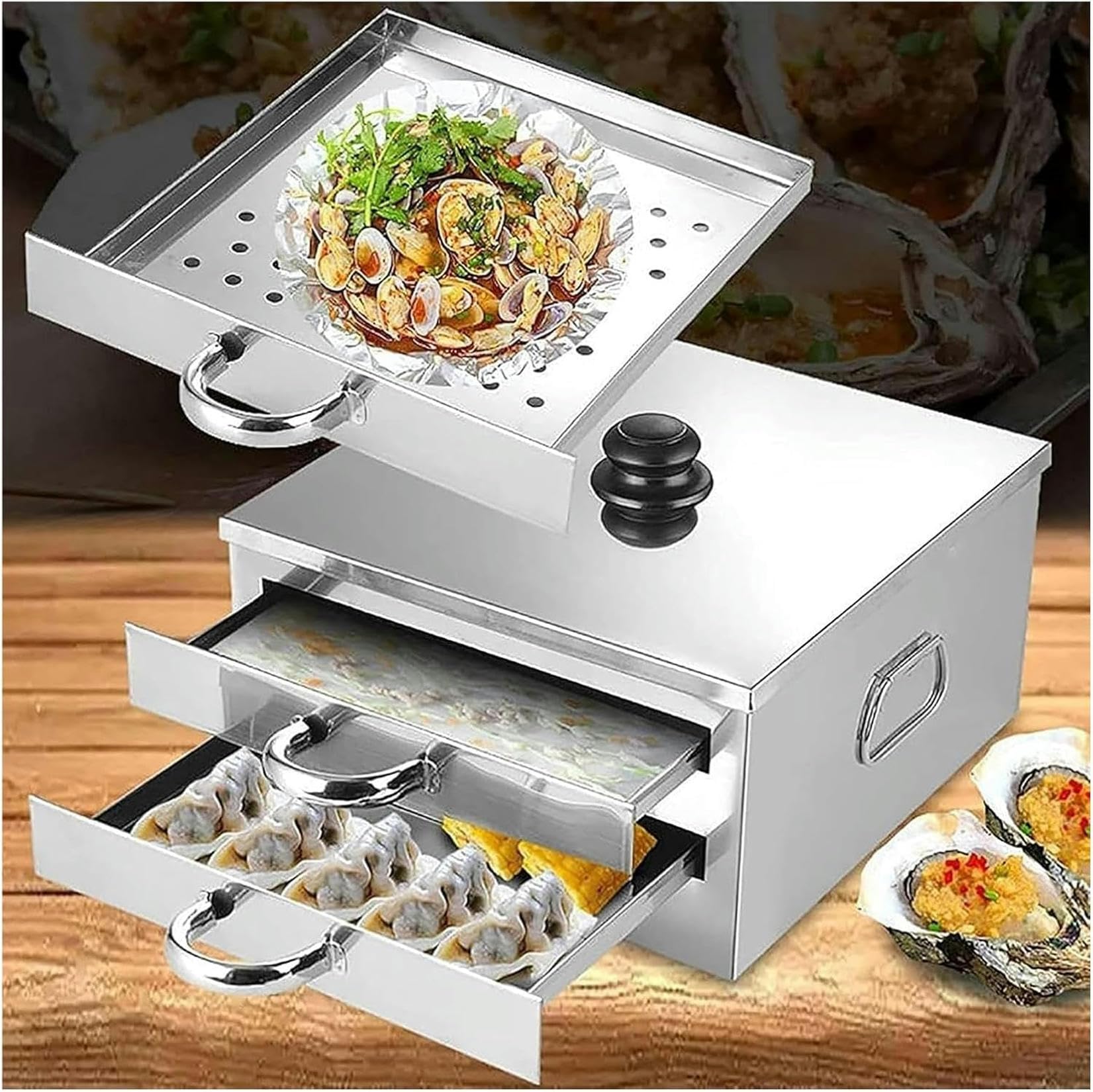 Vaporizzatore per noodle di riso, macchina per rotoli di vermicelli, vapore in acciaio inossidabile per cucinare a casa, pentole al vapore facili da usare per deliziosi involtini di riso