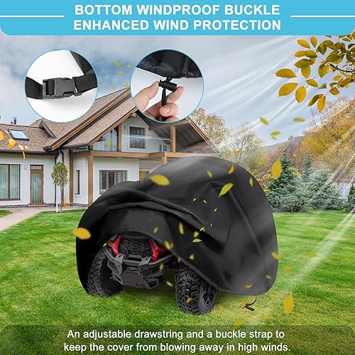 Miniatura 3 de tonhui Funda para auto de juguete para niños grandes, cubierta impermeable 420D resistente para ruedas eléctricas, cubierta protectora para