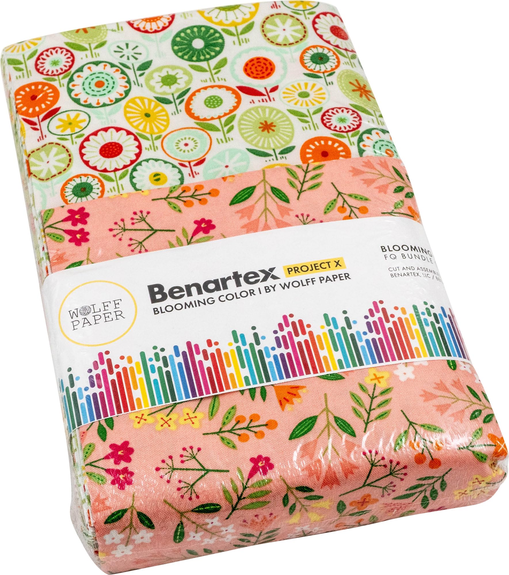 Wolff Paper Blooming Color I 18 Fat Quarters Benartex