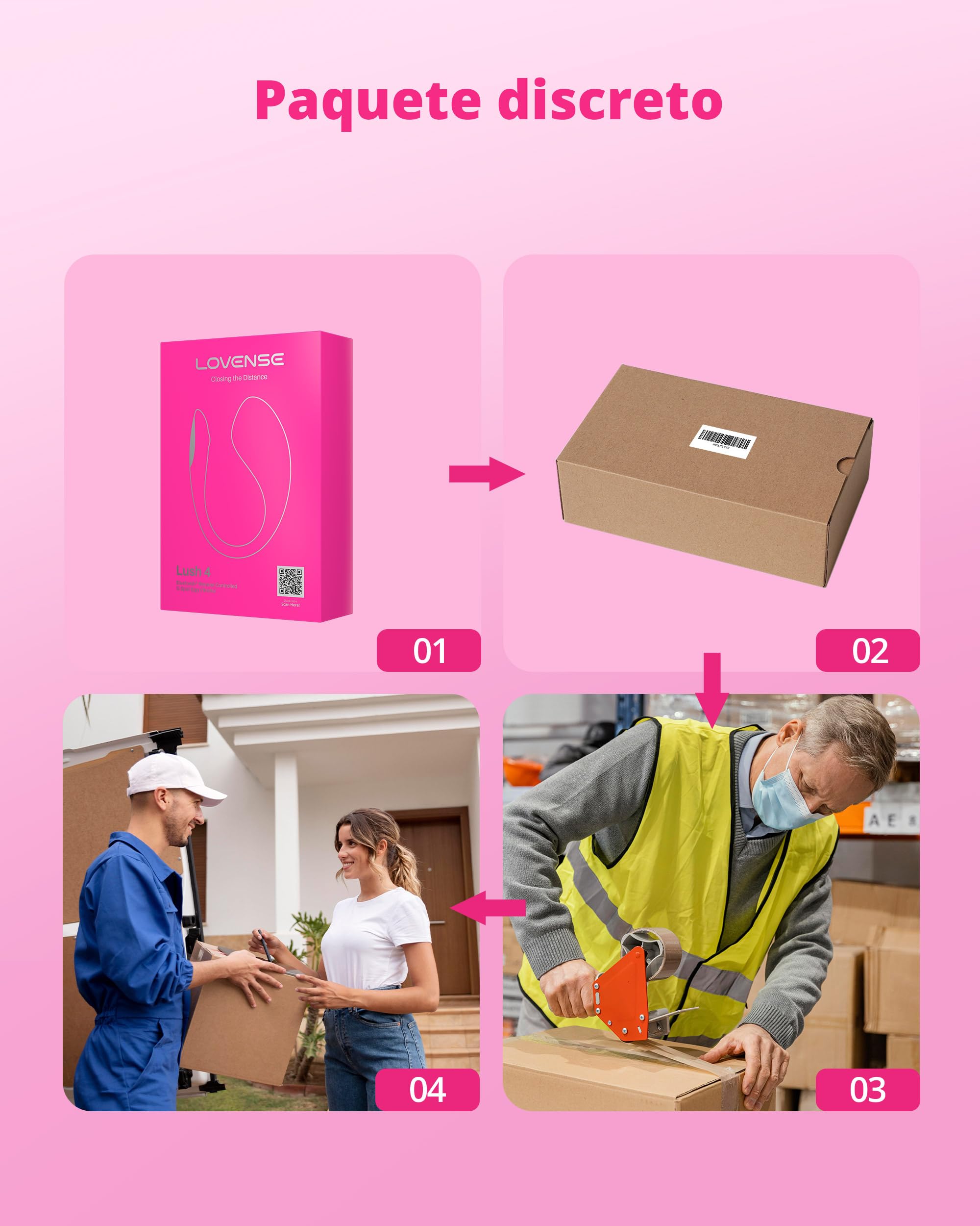 LOVENSE Lush 4 Vibradorador Mujer con App, Estimulador de Punto G Femenino | Vibrador con Mando a Distancia, Juguetes Eróticos para Mujer Sexuales con LED, Silicona IPX7