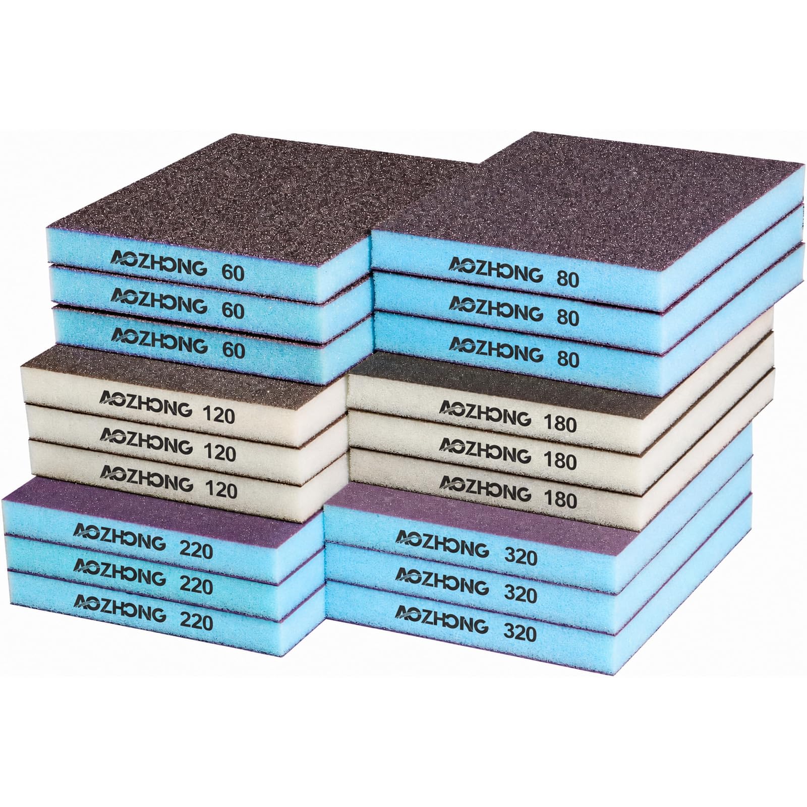 18 Sanding Sponge Kit - Wood, Metal, Paint -1