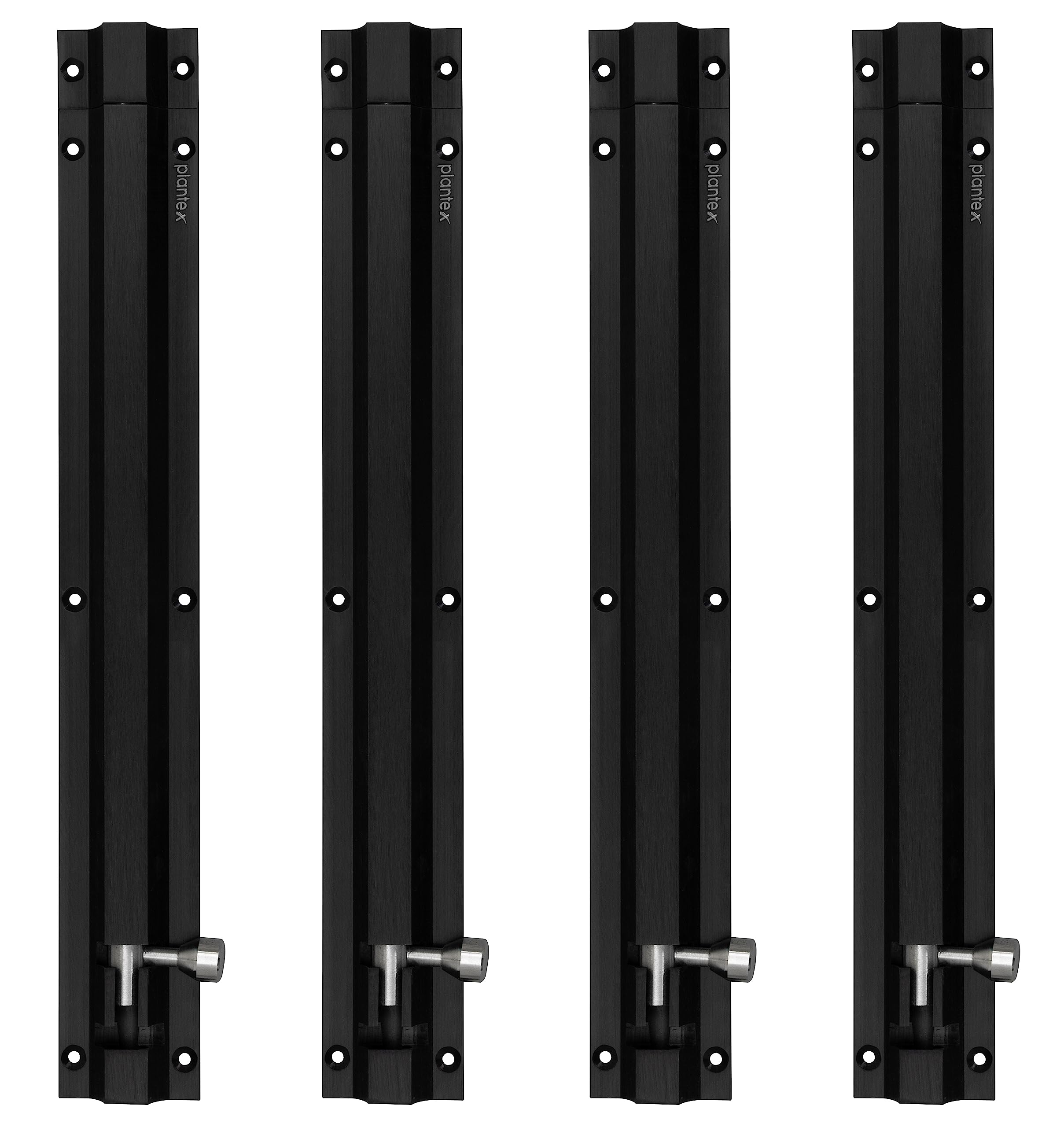 Plantex Stainless Steel 12 inch Tower Bolt/Tower Bolt for Home,Offices Doors and Windows/Tower Bolt for Main Door/Door Latch/Kundi/Chitakini/Door Latch for Main Door and Windows (Black, Pack of 4) (B0C2CQM1MZ) Amazon Price History, Amazon Price Tracker