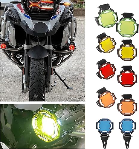 Miniatura 2 de Kacvbei Protector de luz antiniebla abatible para motocicleta compatible con B-M-W Adventure R1250GS R 1250 GS Adv F 850 GS F850GS R1200GS Adv LC