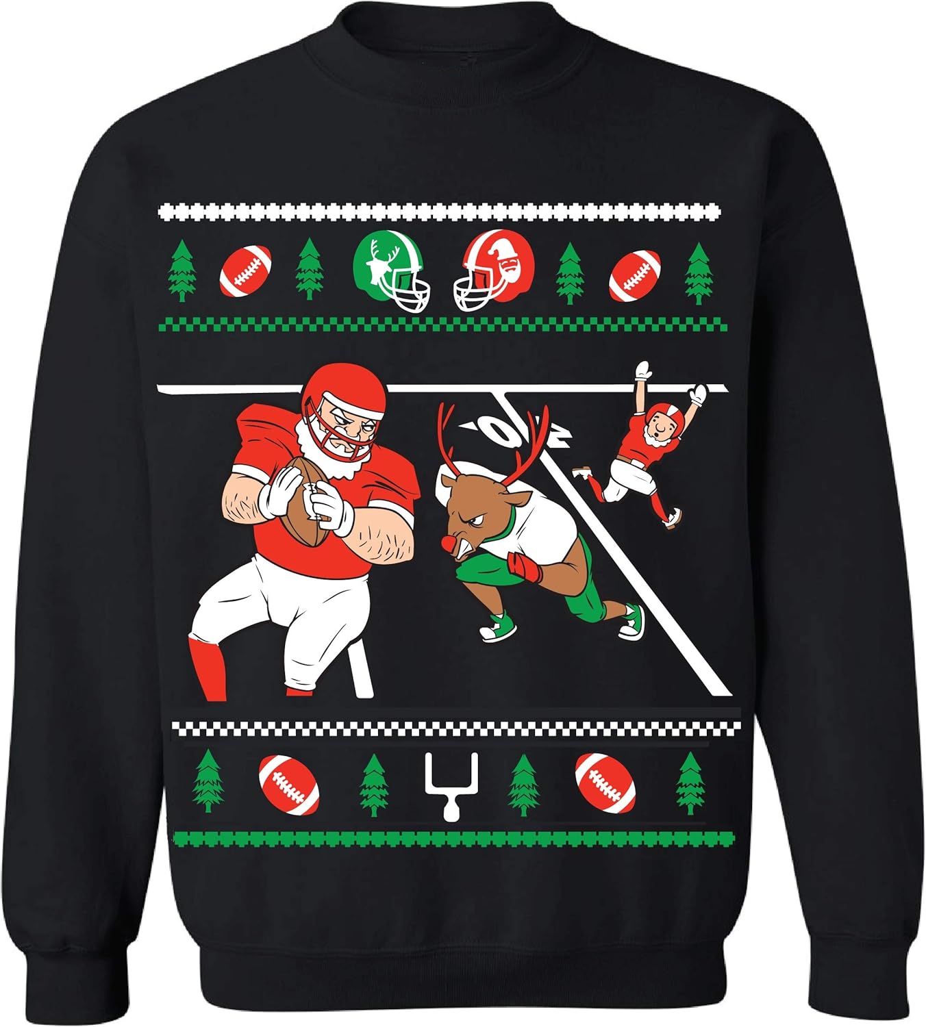 Football - Ugly Christmas Sweatshirt- Funny Sweater for Men - Image 2