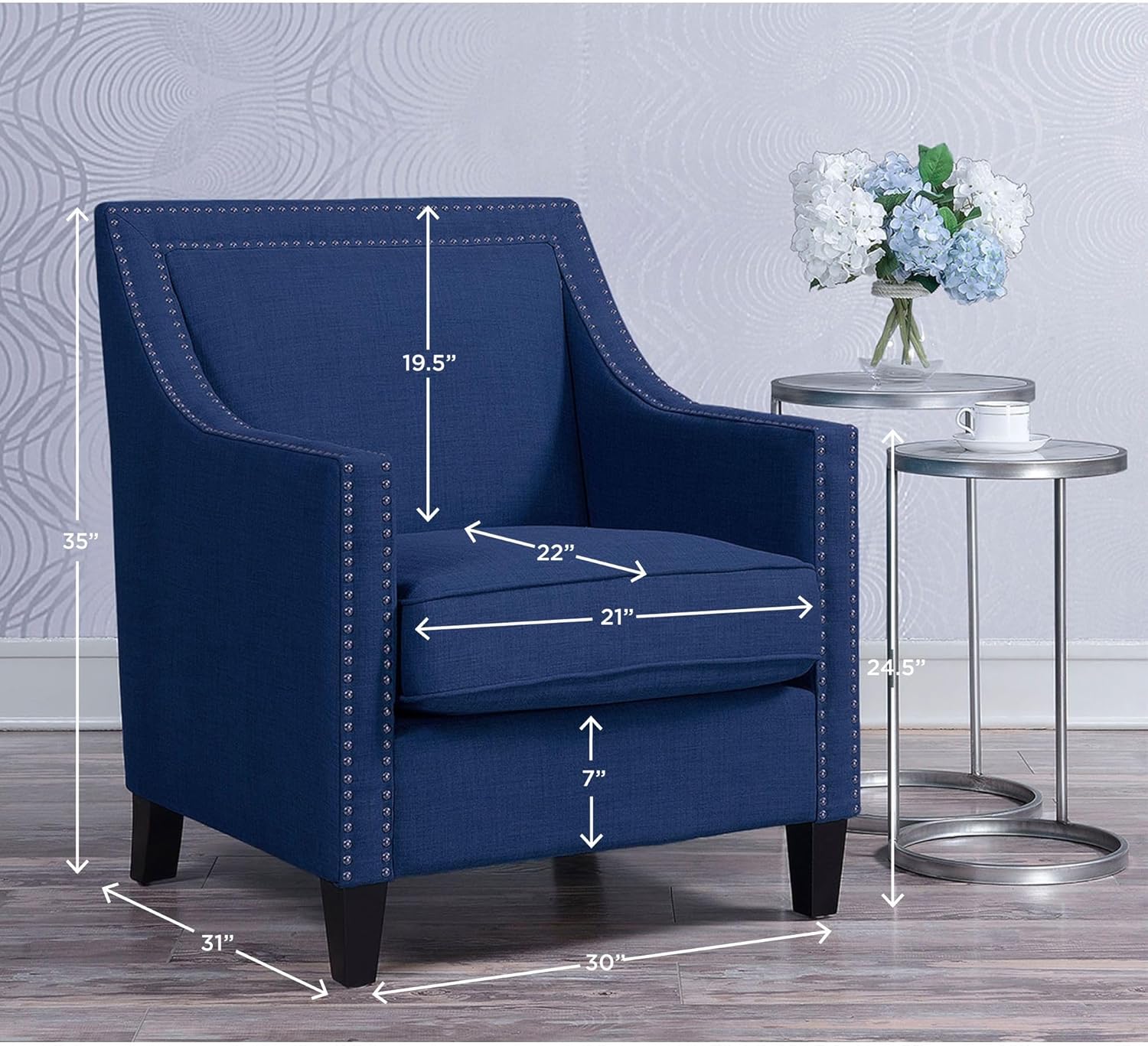 Picket House Furnishings Emery Chair Heirloom Blue -