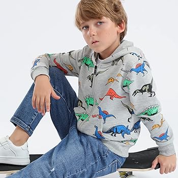YUKI DIAC パーカー トレーナーdinosaur 5　グッズ Amazon.com: HZXVic Kids Dinosaur Hoodies for Boys,Toddler