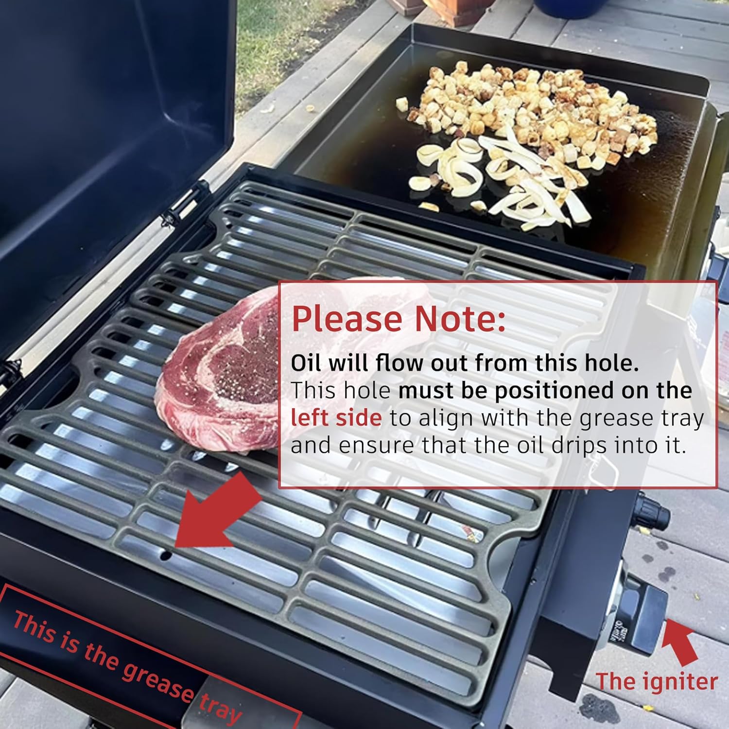 Flame Tamper Replacement for Blackstone Tailgater 1555, RP 90407 Heat Shield Grill Replacement Part for Blackstone Tailgater 1555