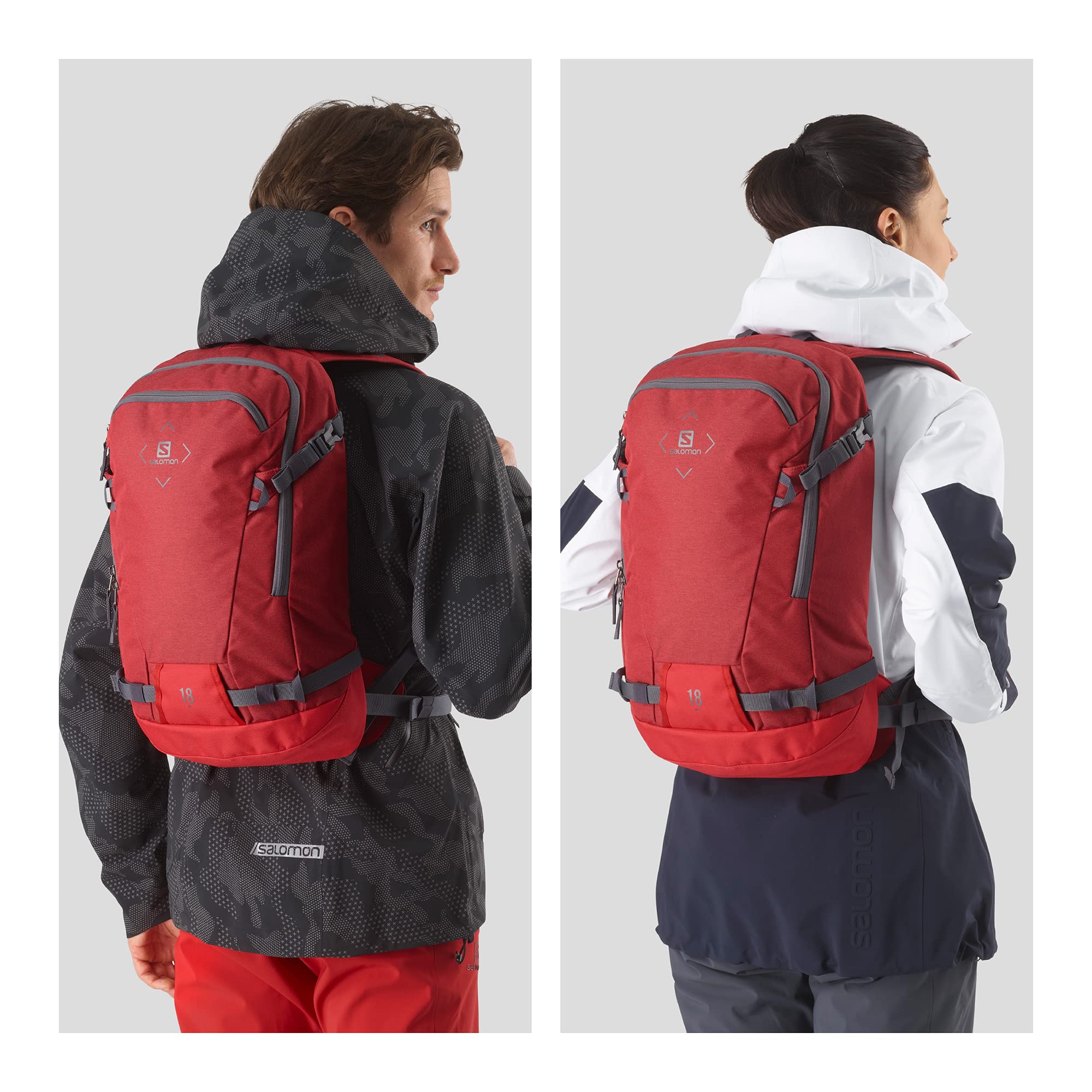 Salomon Side 18 Unisexe Sac à dos Ski Snowboard pour bottes et gants Vélo Tout Terrains VTT 18L