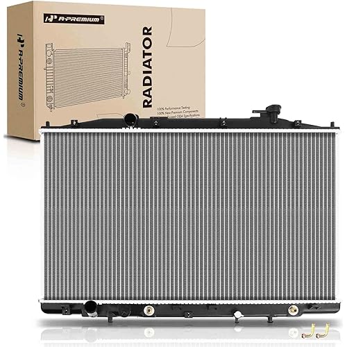 A-Premium Engine Coolant Radiator Assembly with Transmission Oil Cooler Compatible with Honda Odyssey 2011-2017 3.5L, Auto Trans, Replace# 19010RV0A51, 19010RV0A61