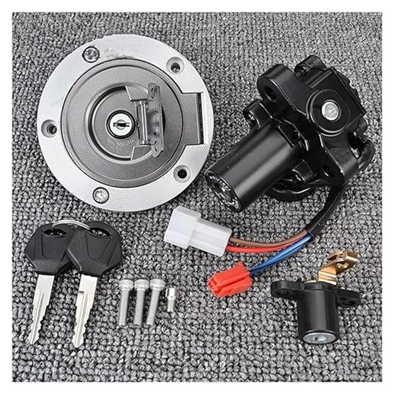 Blocco Accensione Blocchetto Di Accensione Motocicletta Per XT660 XT660Z Per Tenere MT03 YZF R6 YZF-R1 R1 XJ6 XJ6F XJ6N Set Chiavi Per Serratura Sella Interruttore Moto