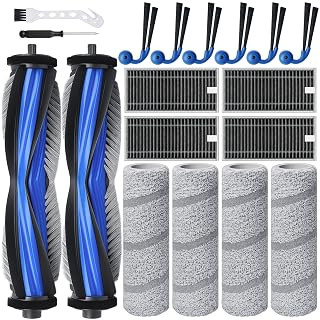 X11 Replacement Parts for Ecovacs Deebot X11 OmniCyclone X11 Pro Omni X11 Pro X11 Vacuum Robotic Parts with 2 Roller Brush,4 Mop,4 HEAP,6 Side Brushes,1 Screwdriver,1 Clean Brush - Amazon product rated Grade A