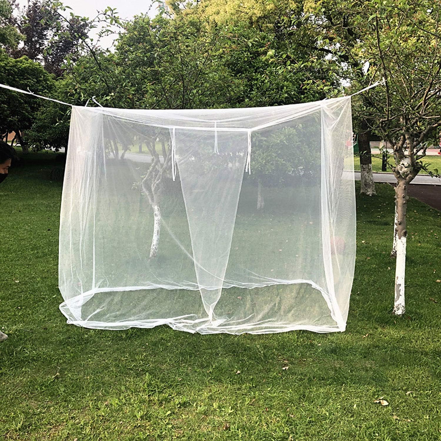 Lixada Ultra Large Mosquito Net Large Openings Netting Curtains Camping Screen House Camping Tent Netting Curtain for Bed Canopy Tent Patio Garden, Easy Installation : Sports & Outdoors