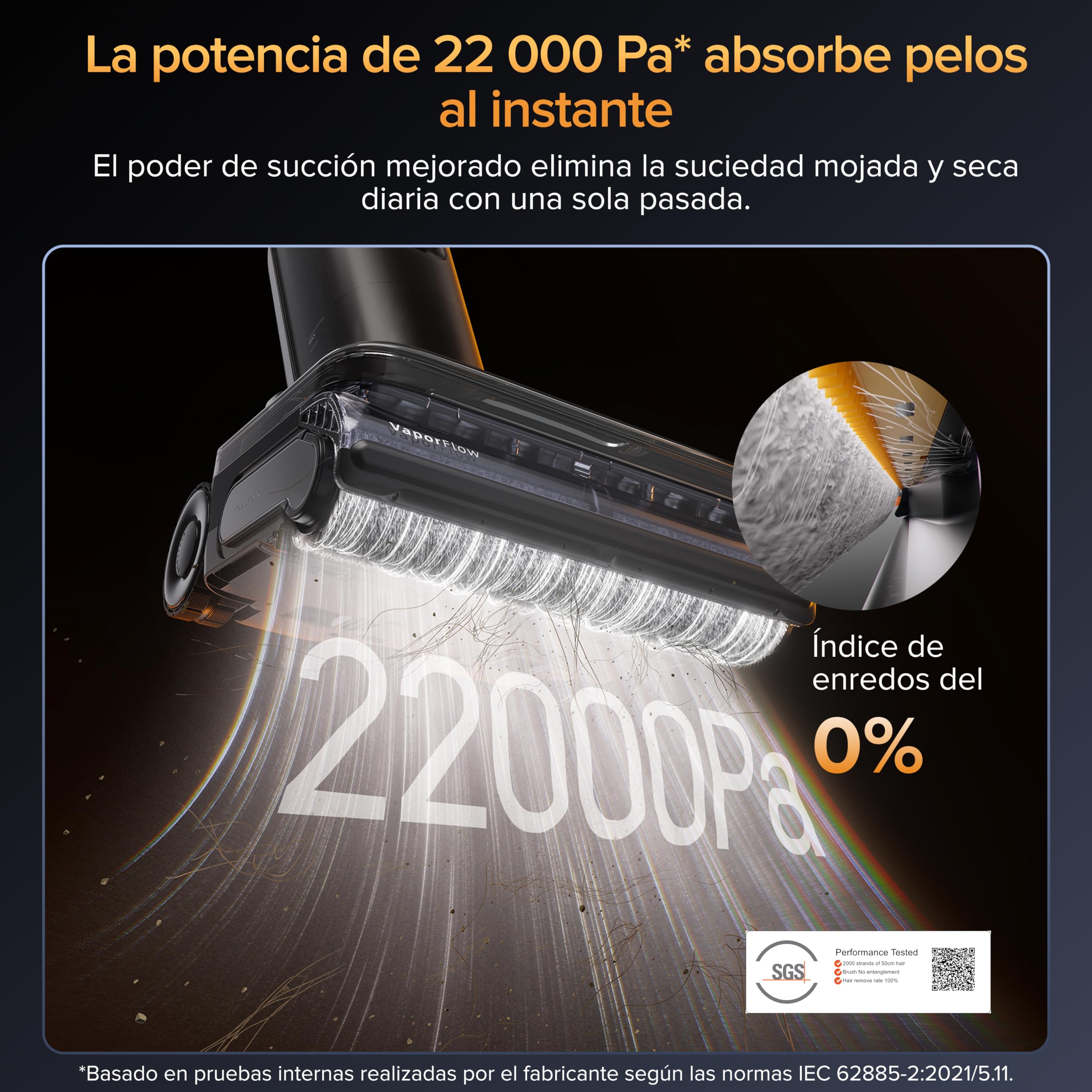 roborock F25 Ultra Aspiradora en seco y húmedo, mopa inalámbrica a Vapor de 180°C, mopa con Agua Caliente de 86°C, Todo en uno, autolimpieza, diseño Plano de 180°, Ruedas con Asistente de IA