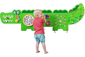 SPARK & WOW Crocodile Activity Wall Panels - Interactive Wall Toy for...