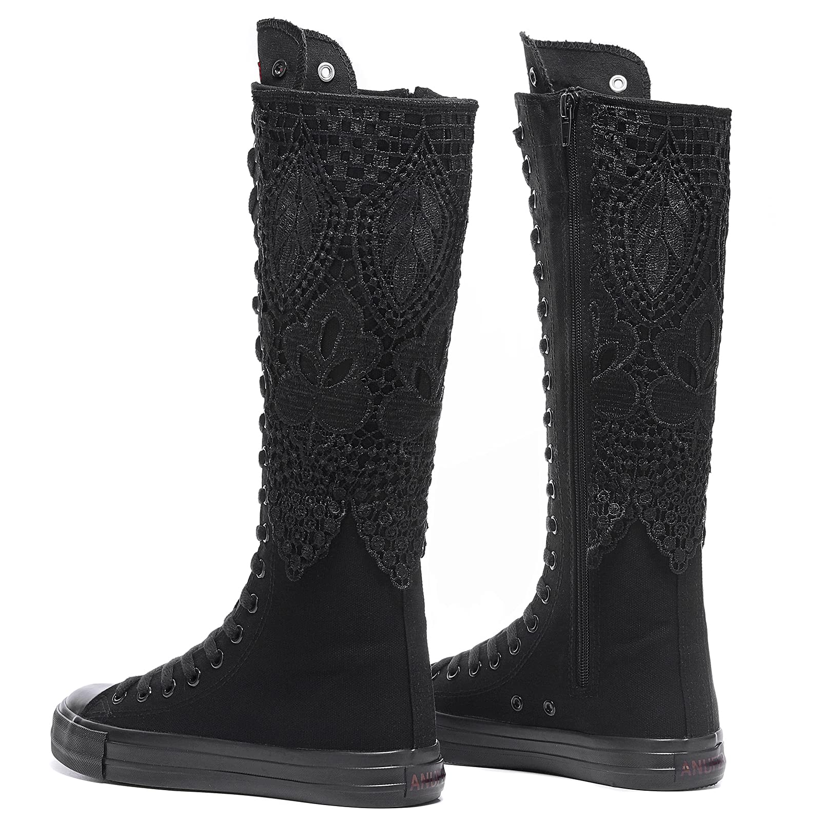 Amazon.com | Momuk Fashion Girls Canvas Boots Knee High