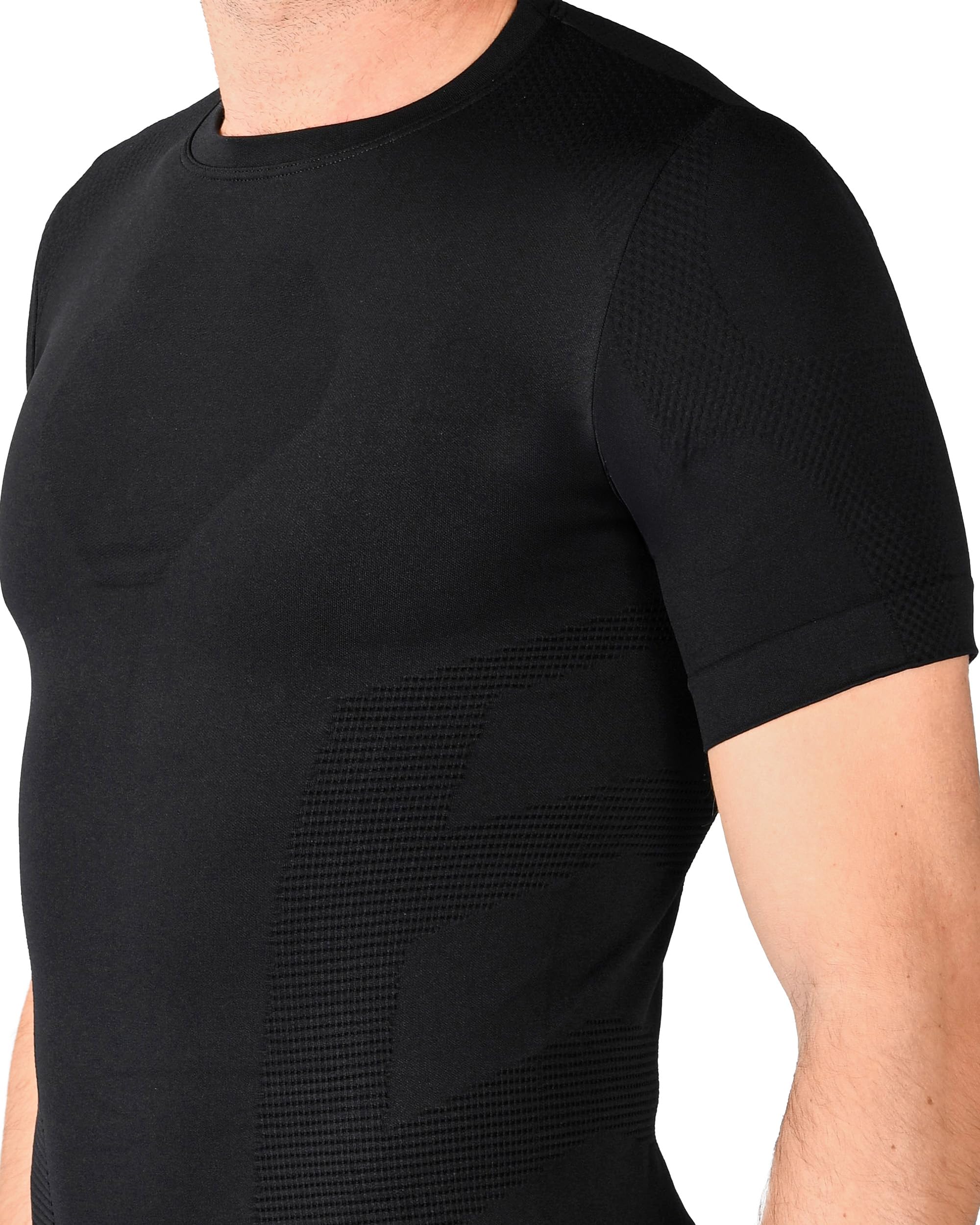 Iron-Ic - T-Shirt Uomo Maniche Corte I-Soft Seamless con Tessuto Thermo Dry - Fitting Slim per Sport Outdoor e Indoor - Art. 201775