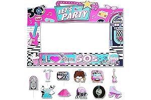 50's Sock Hop Party Supplies: Vintage Retro Room Decoration Cutouts